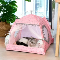 cat tent bed pet products the general teepee closed cozy hammock with floors cat house pet small dog house accessories products