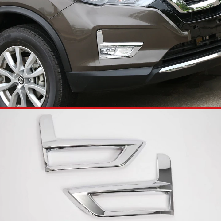 Накладка на переднюю противотуманную фасветильник для Nissan X Trail Rogue 2017 2018