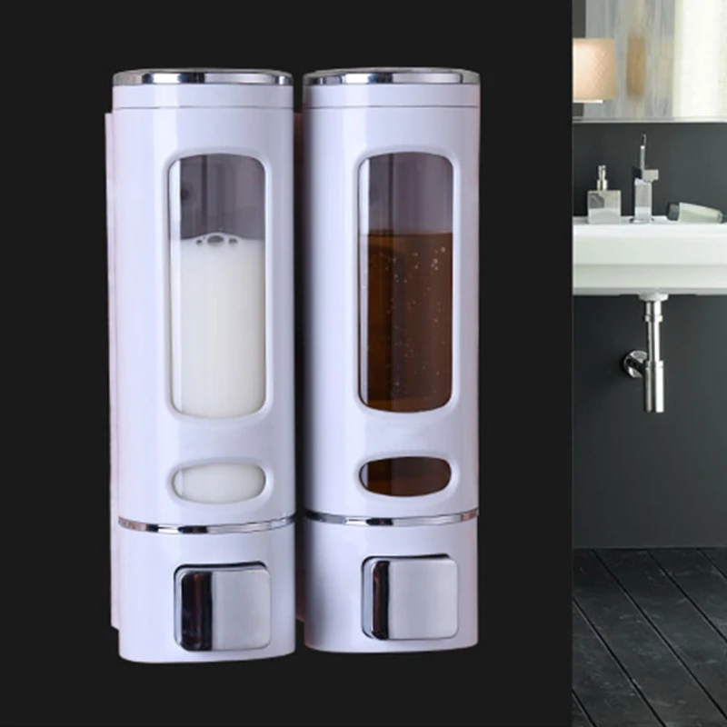 

Hanging Wall Mount Liquid Soap Dispenser Hand Press Single / Double Container