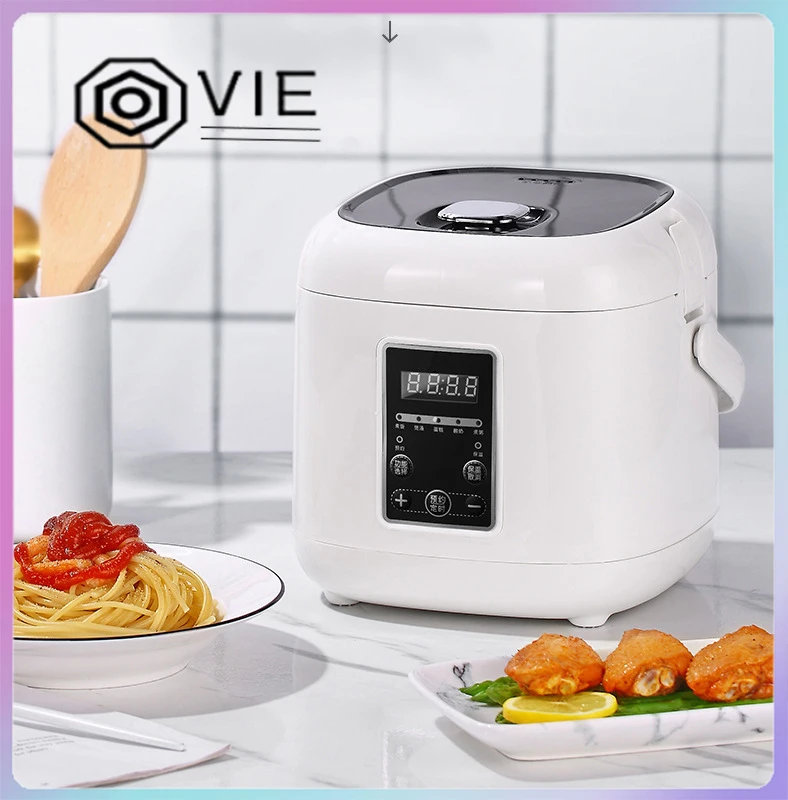 

2L Intelligent Mini Rice Cooker Electric Heating Lunch Box Stew Soup Noodles Cooking Machine Pot Eggs Steamer Food Warmer