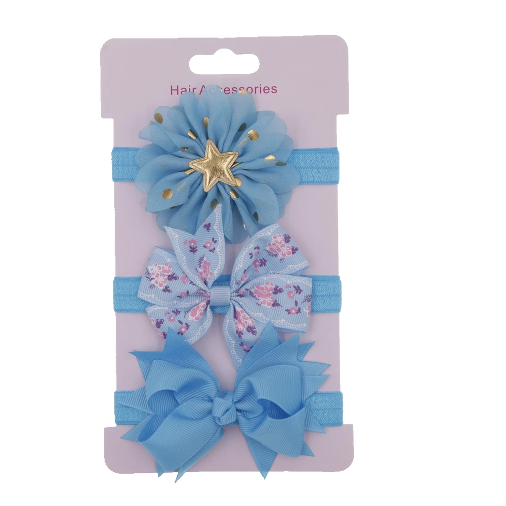 2019 модная Корейская повязка на голову с цветами для маленьких девочек эластичная