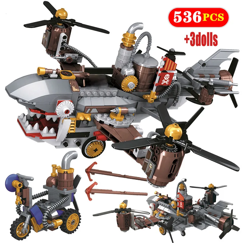 536 шт. Детский конструктор Акула | Игрушки и хобби