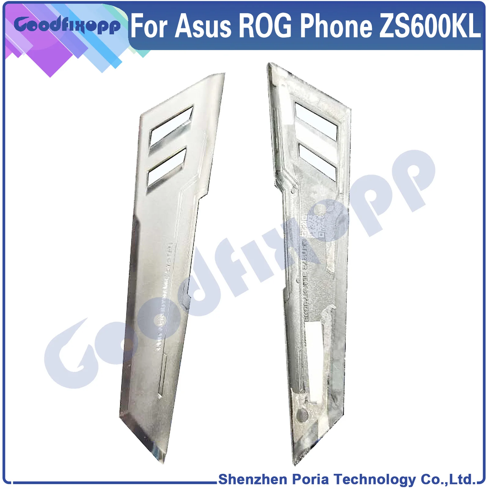 Задняя крышка батарейного отсека для Asus ROG Phone Rog1 ZS600KL Rog 1 Z01QD задняя средняя рамка