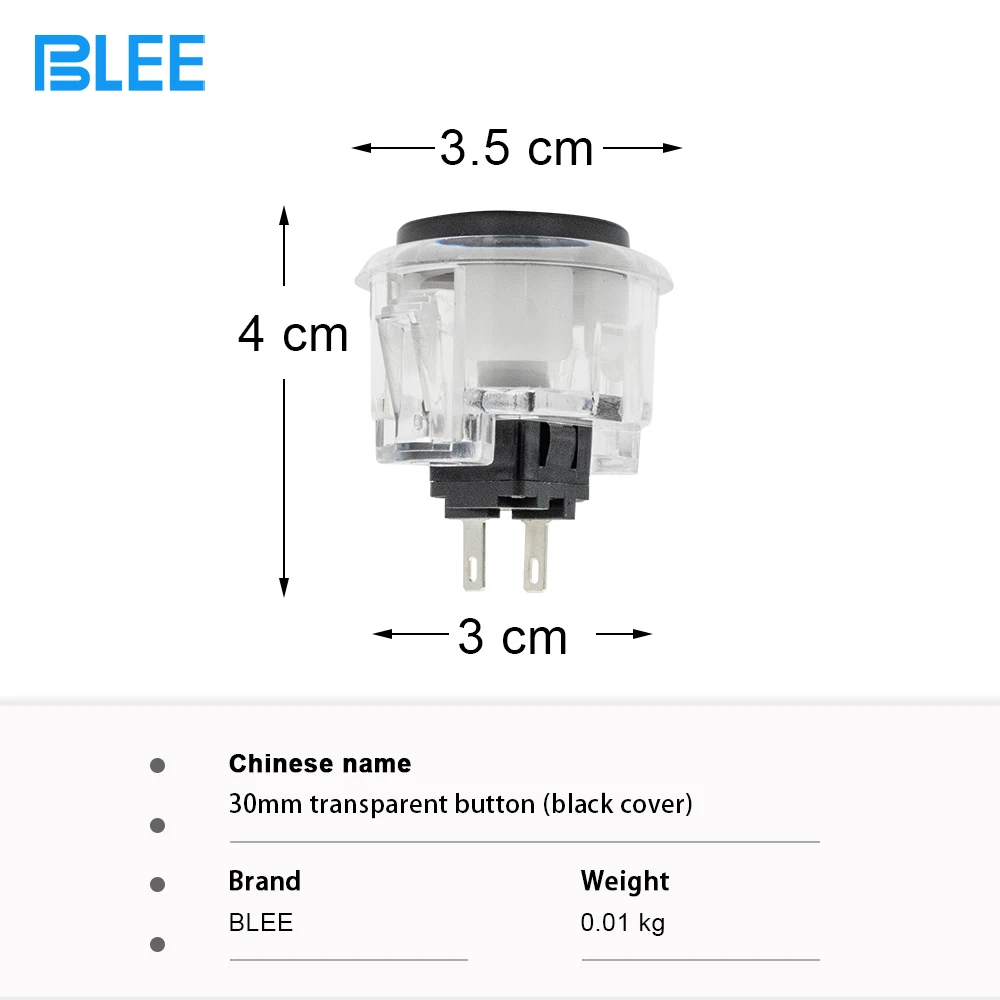 30 мм аркадный светодиодный светильник с подсветкой кнопочный Встроенный