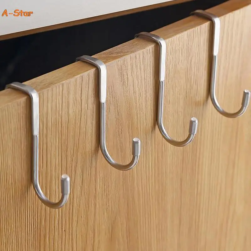 

4pcs Stainless Steel 304 Door Back Hook Storage Hook Bathroom Storage Hanger