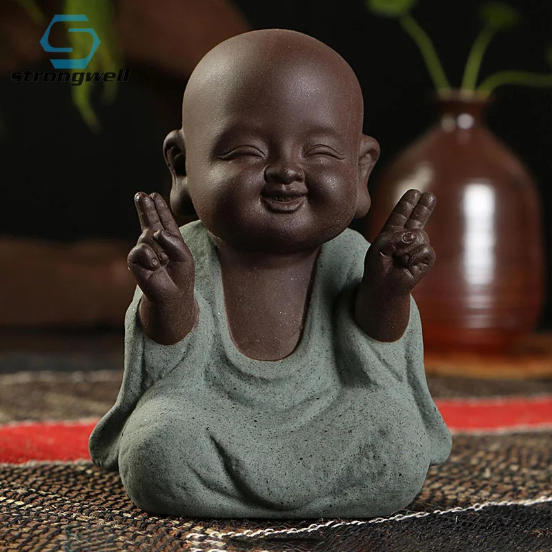 Strongwell в китайском стиле милые статуя Будды из мультфильма Холодное сердце ручной
