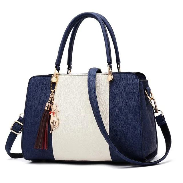 

Ladies Tassel Patchwork Totes Casual Fashion Flap Shopping Party Work Purse Women Crossbody Shoulder Handbag