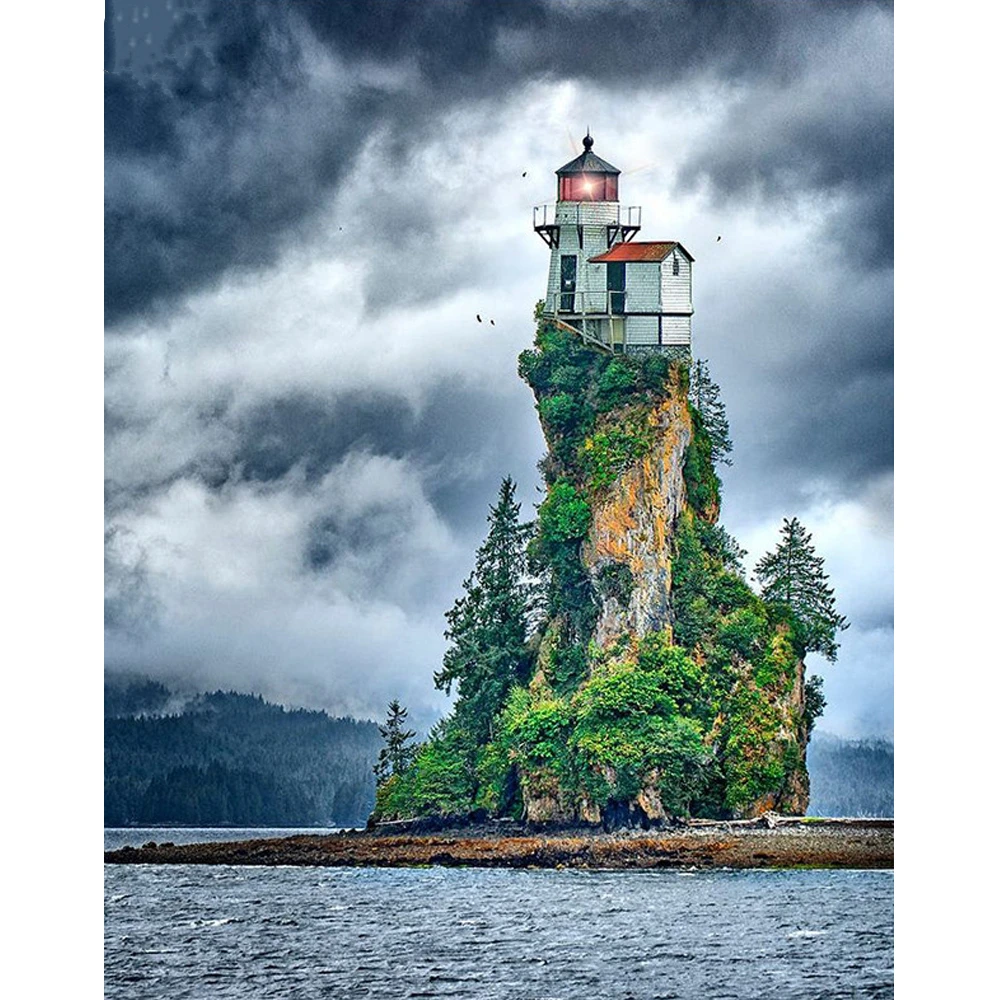 Алмазная вышивка Lighthouses картина с квадратными стразами мозаика домашний Декор