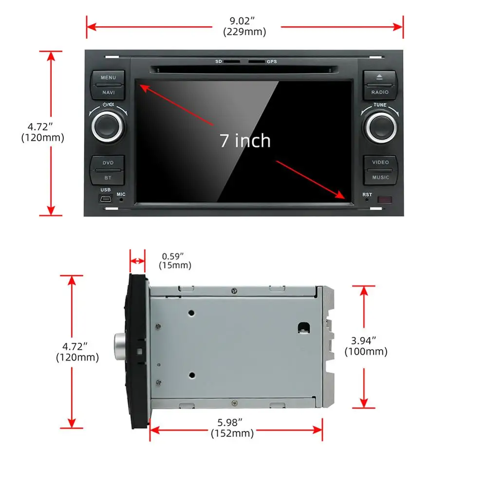 Bosion Android 10 0 автомобильный DVD 2 Din стерео для Ford Mondeo C-max focus galaxy S-max fusion ranger Multimedia Autoaudio