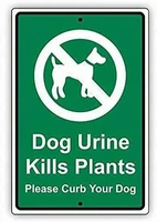 ylens safety sign 8x12 danger sign dog urine kills plants please curb your dog warning caution tin signs metal outdoor street