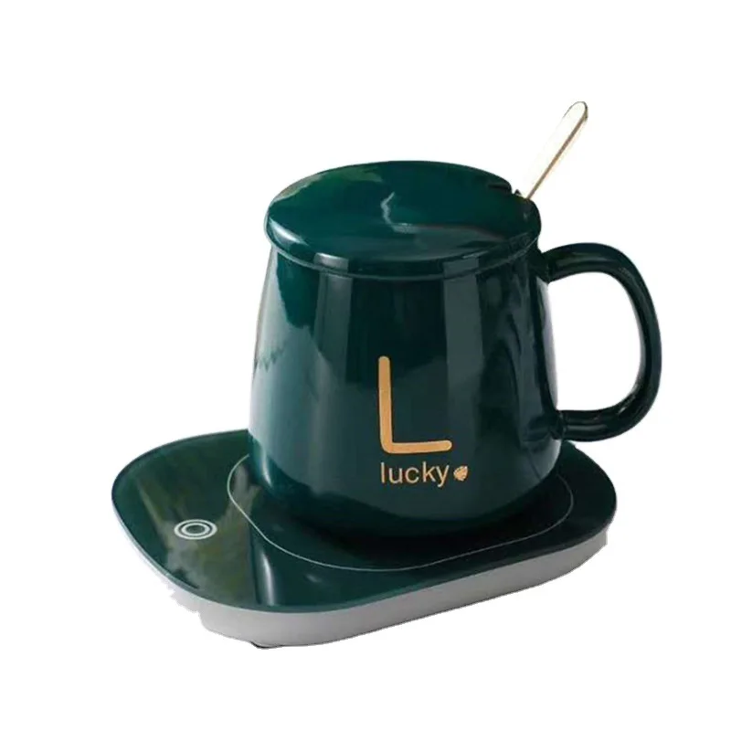 

Warm Coaster Thermostat Cup 55 Degree Ceramic Heating Warm Cup Smart Thermostat Coaster