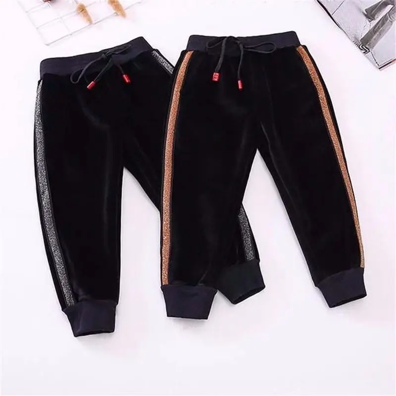 Корейские Детские утепленные штаны зимние теплые для мальчиков и девочек 2020