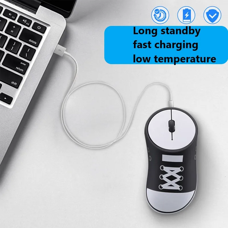 Креативная Милая обувь Беспроводная зарядка мышь бесшумная эргономика 3 кнопки