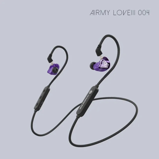 purple Ароматный Zither TFZ AIR MY LOVE беспроводной Bluetooth HiFi наушники-вкладыши обновленный модуль поддержка Apt-X со съемным кабелем - Цвет: purple