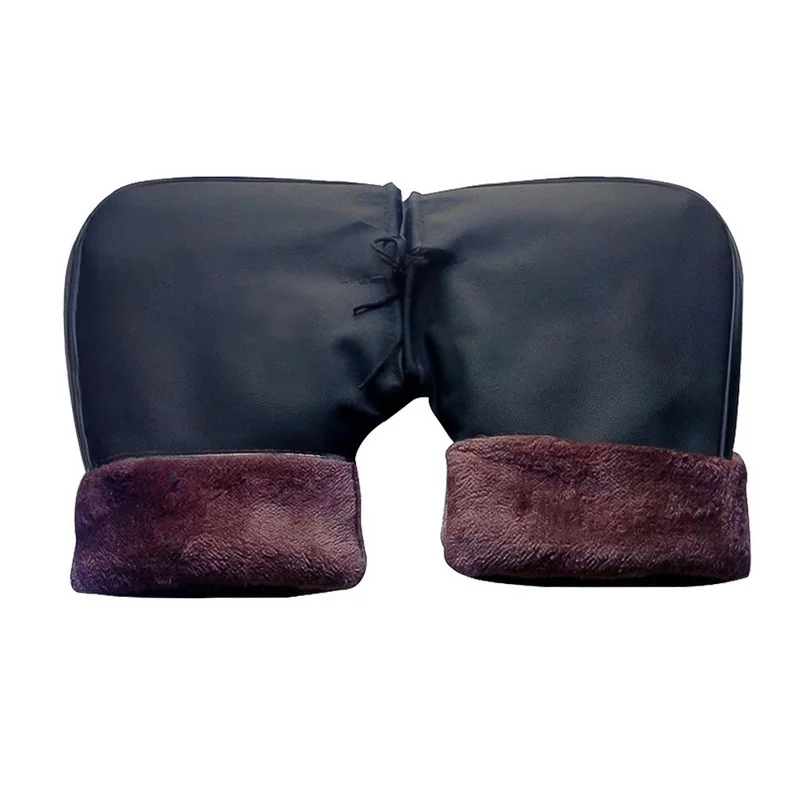 1 пара черная мотоциклетная ручка муфта для руля зимняя теплая крышка перчатки |