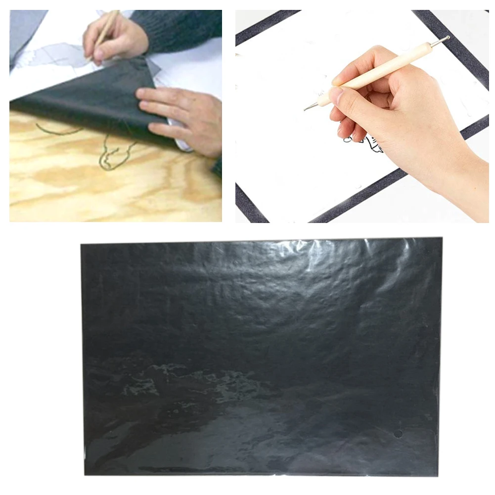 

25 Sheets Copy Transfer Tracing Stationery Office Painting Accessories DIY Reusable Graphite Wood Burning Carbon Paper Legible