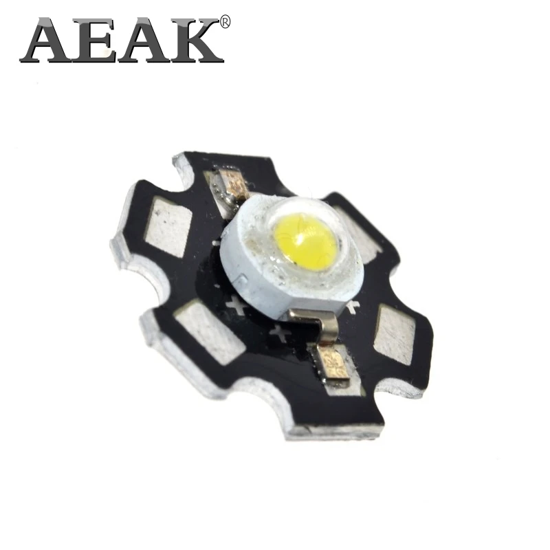 AEAK 10 шт. настоящий Epistar чип 3 Вт Светодиодный светильник 220lm-240lm белый светодиодный светильник 20 мм 700MA 3,2-3,4 в