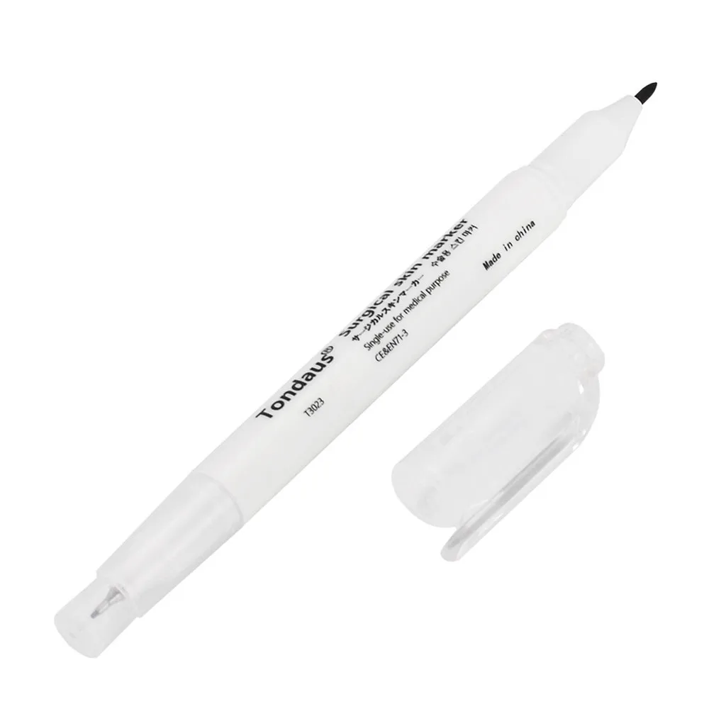 

5pcs Microblading Tattoo Eyebrow Skin Marker Piercing Pen, Dual-Tip Scribe Tool,