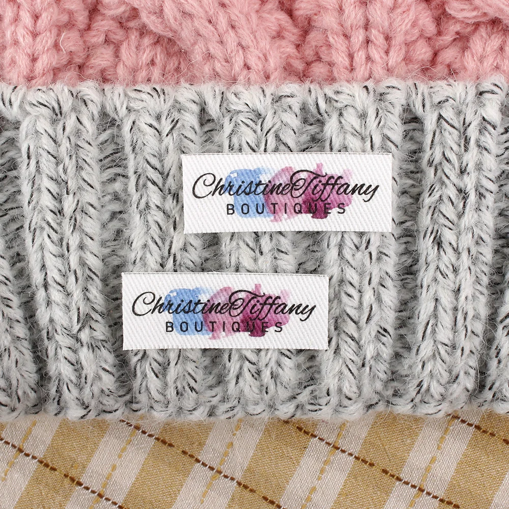 

112 Cotton Fabric Labels, Gift, Handmade Gift, Iron Tags, Ironing Labels, Personalized Name, Custom Design, Name Tags (TB2179)