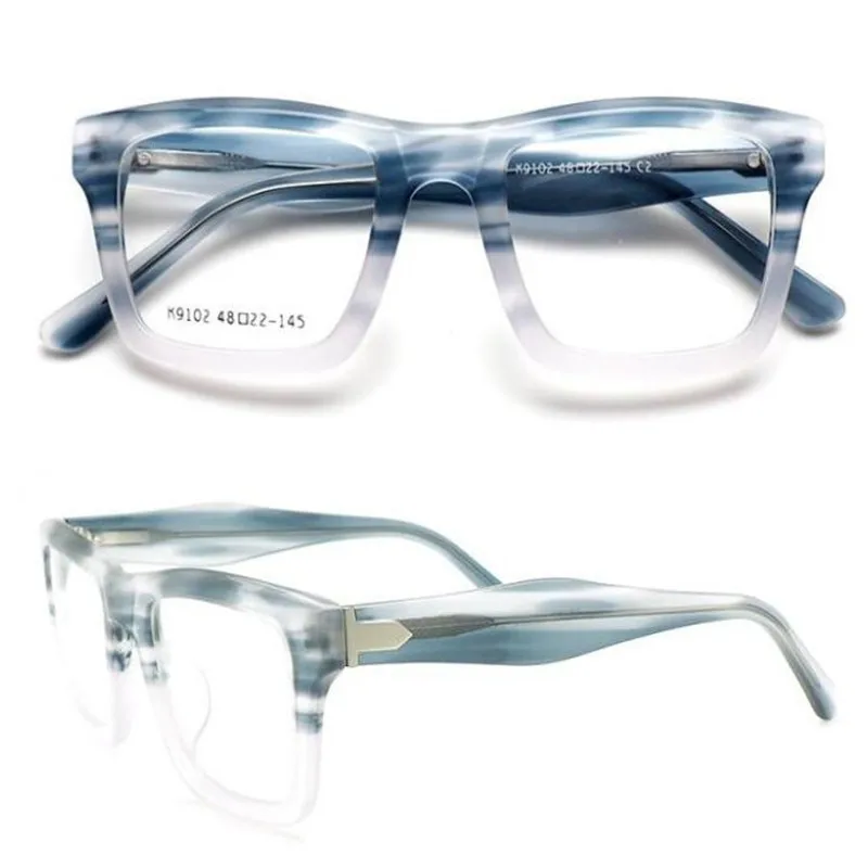 

Acetate Glasses Frame Retro Women Square Optical Eyewear Vintage Clear Lens Myopia Prescription Eyeglasses for Men Spectacle