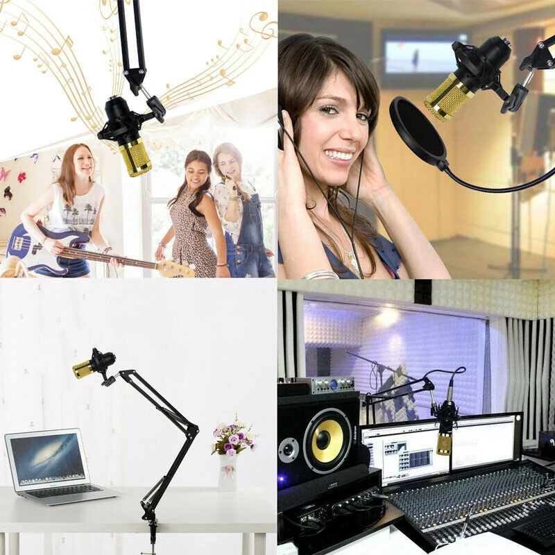 Конденсаторный микрофон bm 800 для студийной записи kaorake bm800 профессиональный