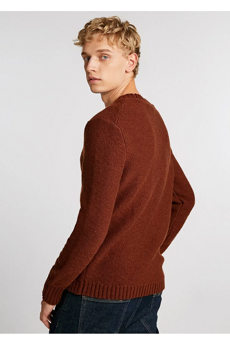 JackJones мужской сплошной цвет шерстяной ткани свитер 218425528