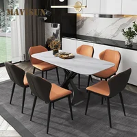 Modern Creative Practical Slate Dining Table Multifunctional Lifting Coffee Table Small Apartment Space-Saving Furniture