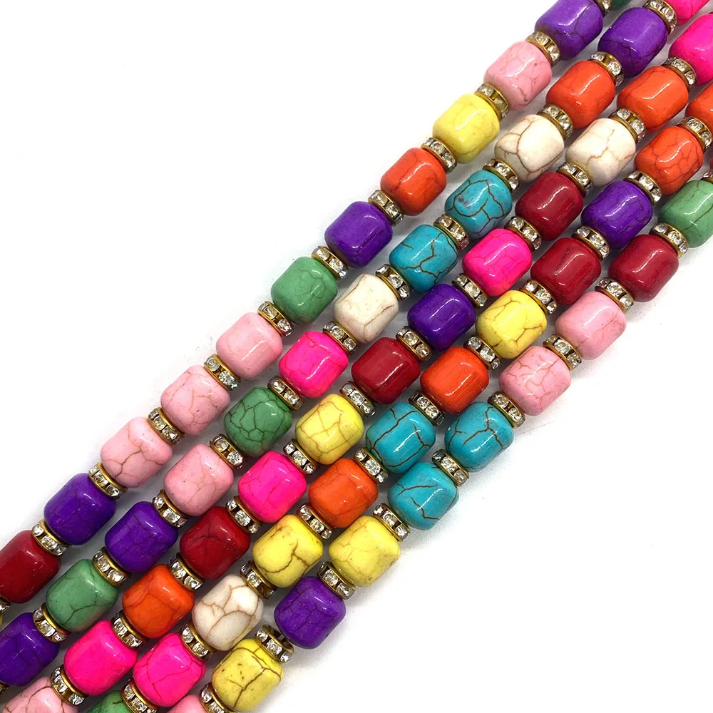 

Synthetic Turquoise Beaded DIY Exquisite Jewelry Handmade Necklace Pendant Jewelry Lady Jewelry Making Accessories Wholesale