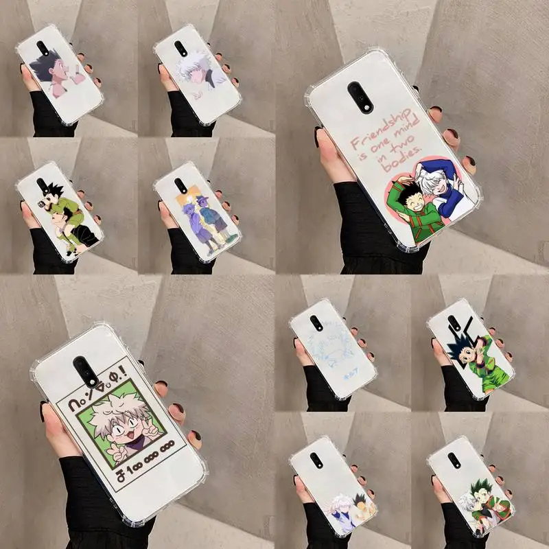 

HUNTER x HUNTER HxH Gon Killua Phone Case Transparent For OnePlus MEIZU MEITU M 7 8 9 16 17 T PRO XS moible bag