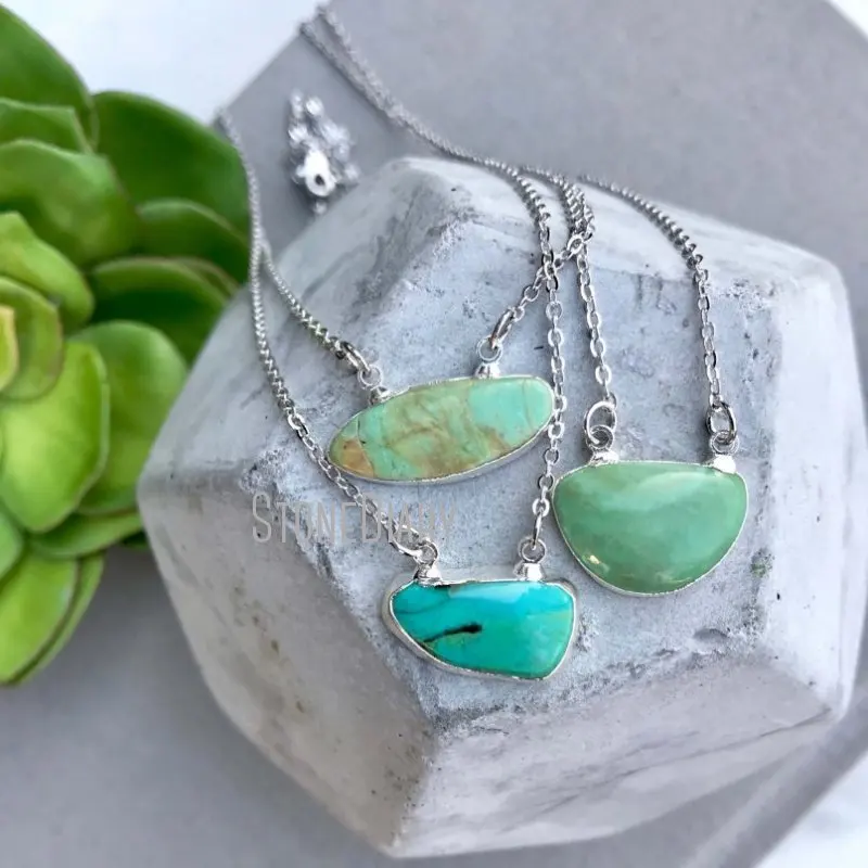 Ожерелье из бирюзы в стиле бохо NM14794 10 шт. свободная форма Горизонтальное