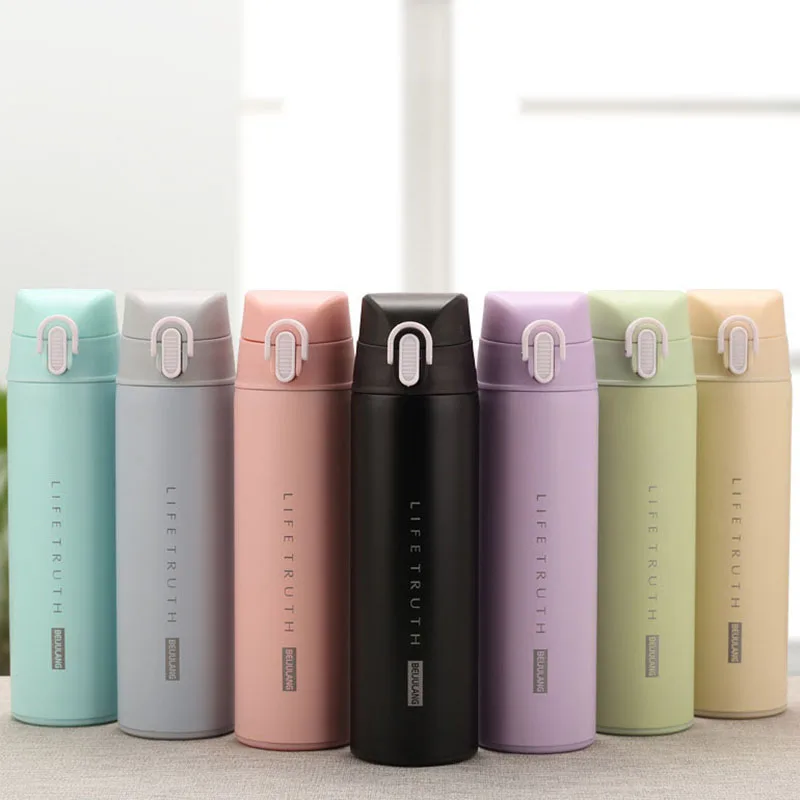 500 мл модный термос из нержавеющей стали портативная Изолированная чашка с