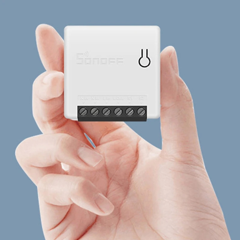 

Смарт-выключатель Sonoff Mini DIY, маленький выключатель с дистанционным управлением через приложение/LAN/Голосовое управление, Wi-Fi, работает с под...