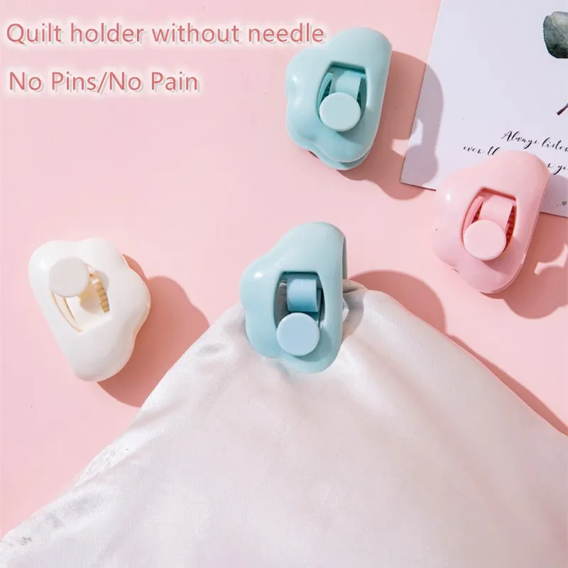 

6pcs Bed Sheet Clip Blankets Mattress Grippers Fasteners Fixing Slip-Resistant Clamp Quilt Bed Cover Sheet Supplies Home Living