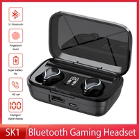 wireless bluetooth 5 1 earbuds tws no latency lasting gaming in ear headphones waterproof stereo sports earphones with mic