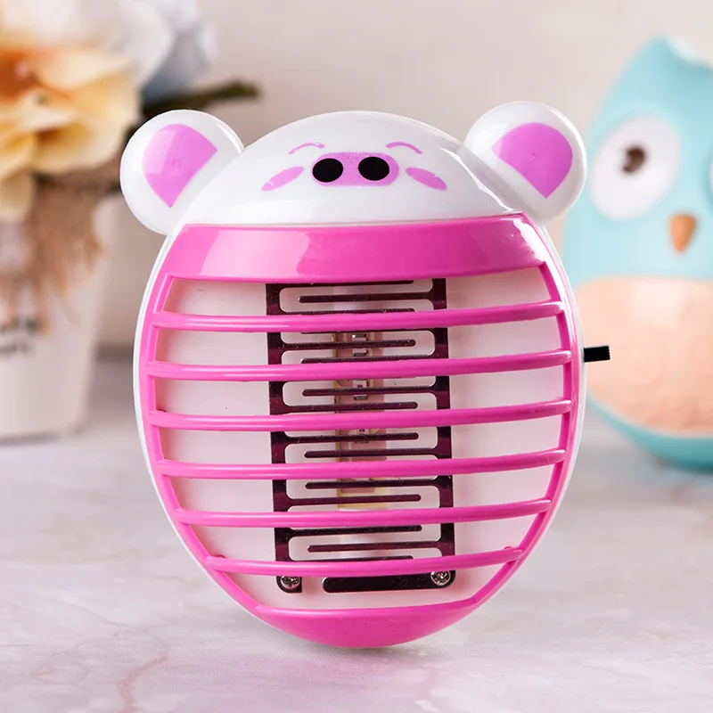 Милый Кот свинья панда Форма электрическая ловушка для комаров анти москитный