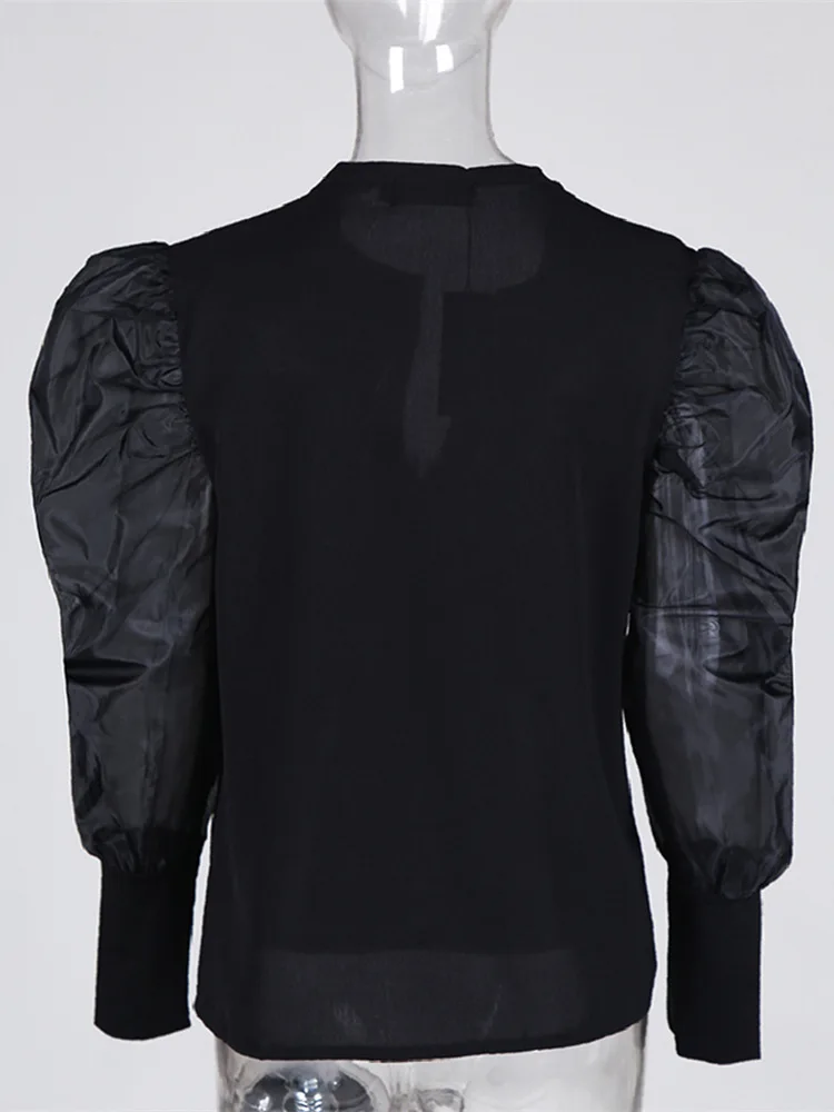 2020 Осенняя женская элегантная повседневная рубашка в сеточку Женская стильная