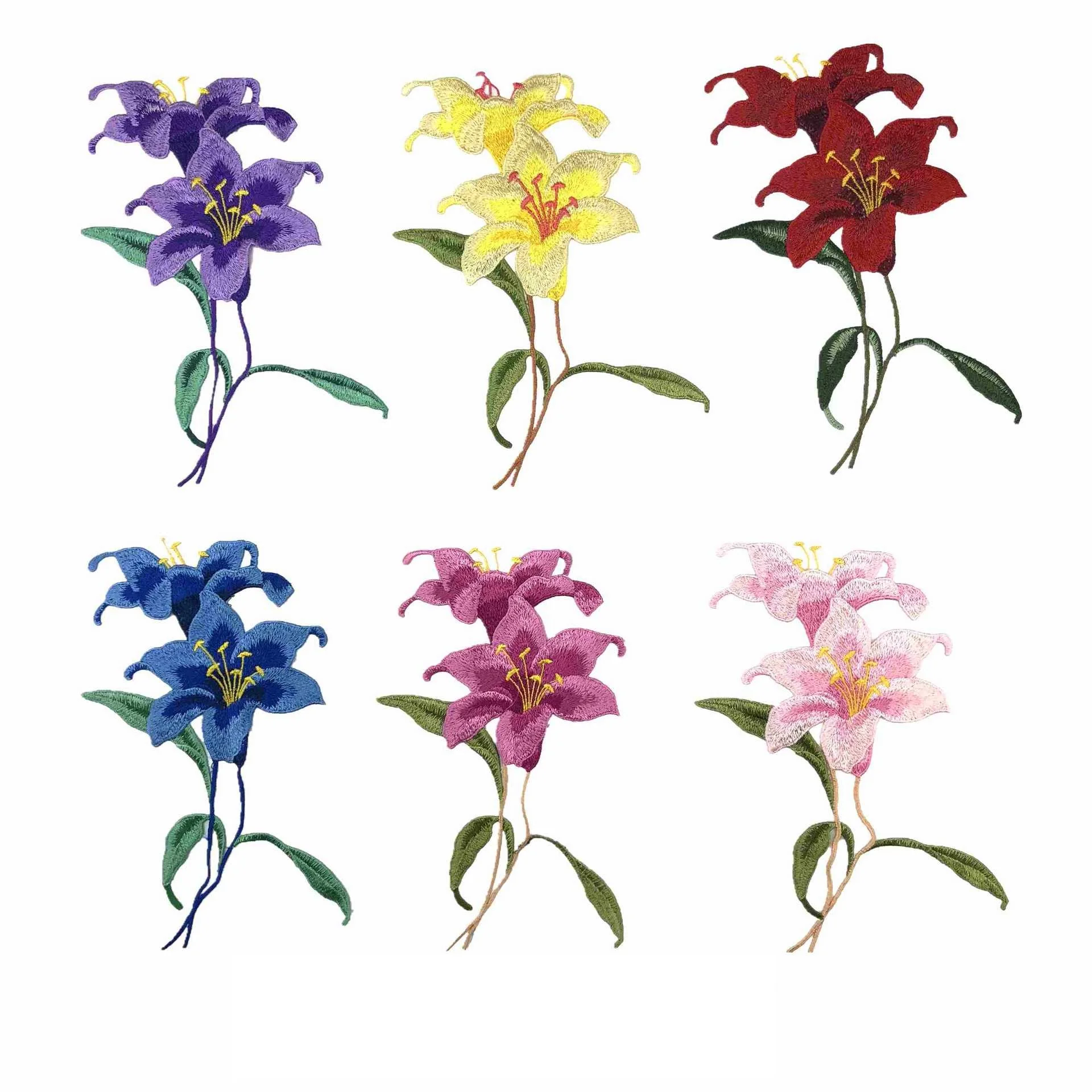 Водорастворимая Вышивка для одежды аксессуары аппликаций цветная вышивка