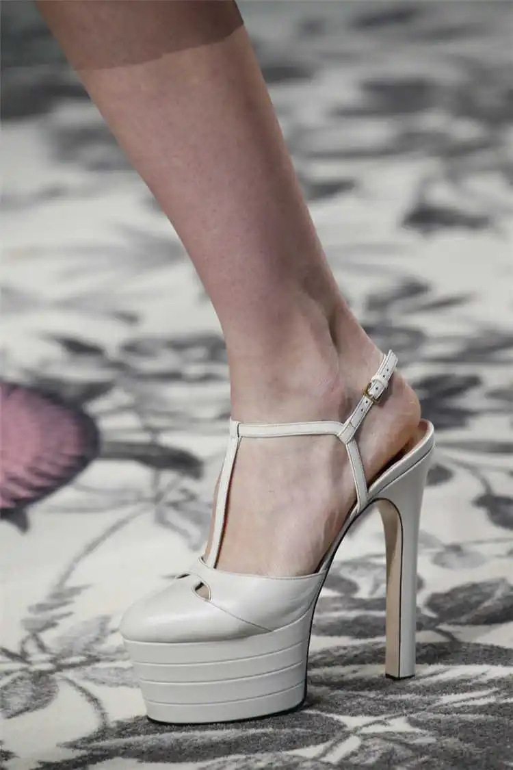 

16cm high heels women's night club sexy thick heel sandals tide waterproof platform thick show shoes