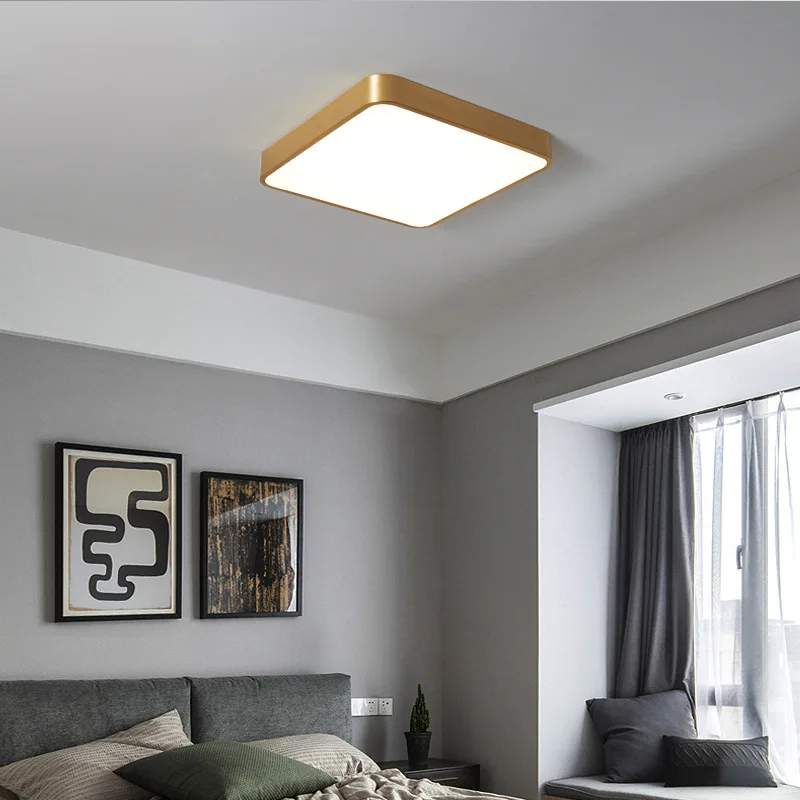 $19.50 GOLD 15W 27W LED Ceiling Light Living Room Bedroom Light Corridor Balcony LED Ceiling lamp Kitchen Ceiling Lights Surface mount