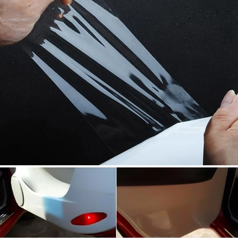 

300x10cm Car Auto Wrap Sticker Body Panel Paint Door Edge Handle Protection Clear Film Anti-Scratch Dustproof Interior Protector