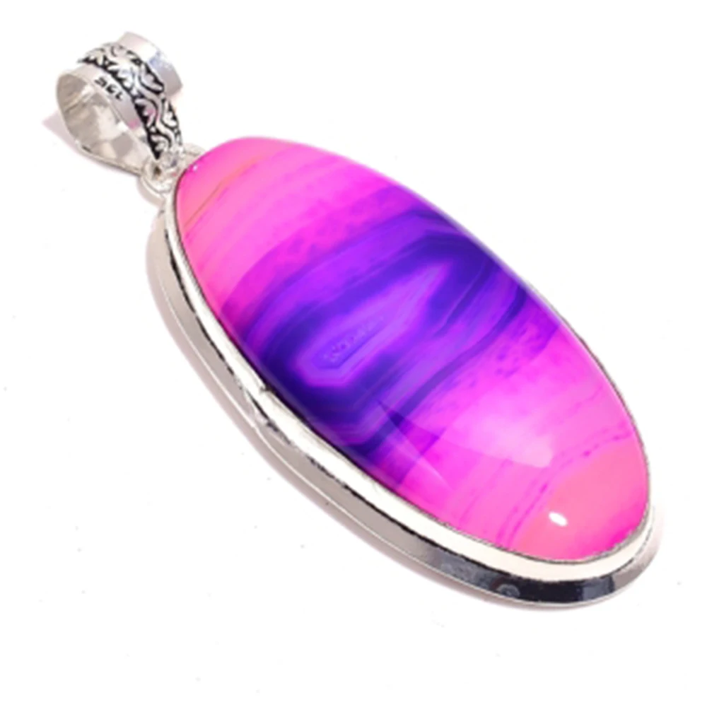 Charoite кулон серебряное покрытие над медным ювелирным изделием женский подарок 50