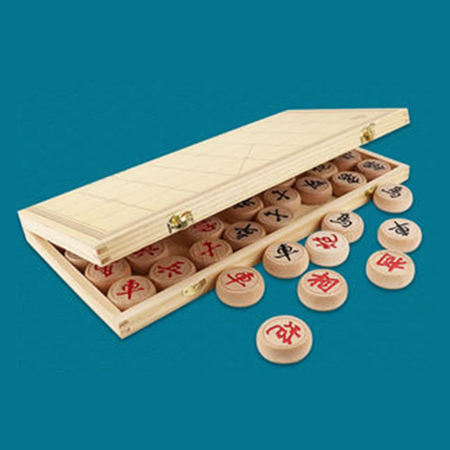 

Traditional Chinese Chess Set Wood Board Board Games for Children Chinese Chess Board Games for Adults Chess Games BG50CC