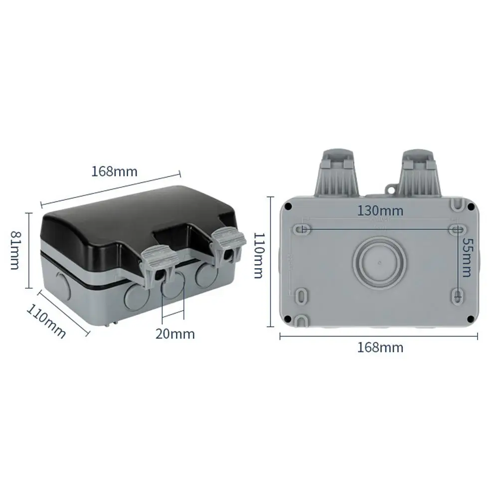 

Outlet Adapter Waterproof Wall Charger Plug Socket Charging Station for Bathroom Kitchen 40a