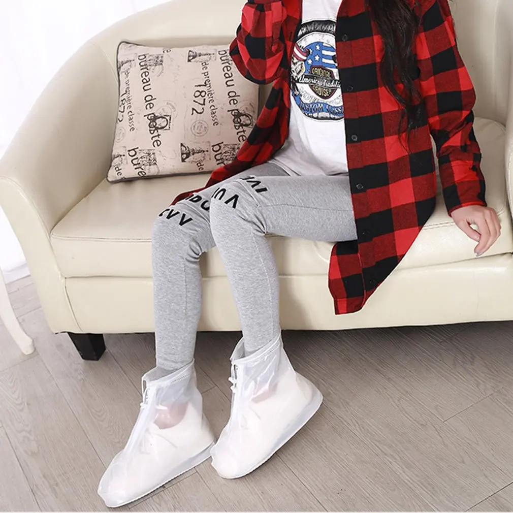 Многоразовые водонепроницаемые чехлы для обуви на толстой подошве мужские и