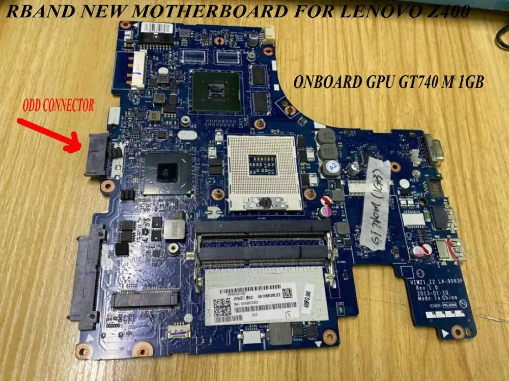 

Быстрая доставка, viwz1 _ Z2 LA-9063P REV: 1,0 для ноутбука LENOVO Z400, материнская плата GPU GT740, 2 Гб, 90 дней гарантии