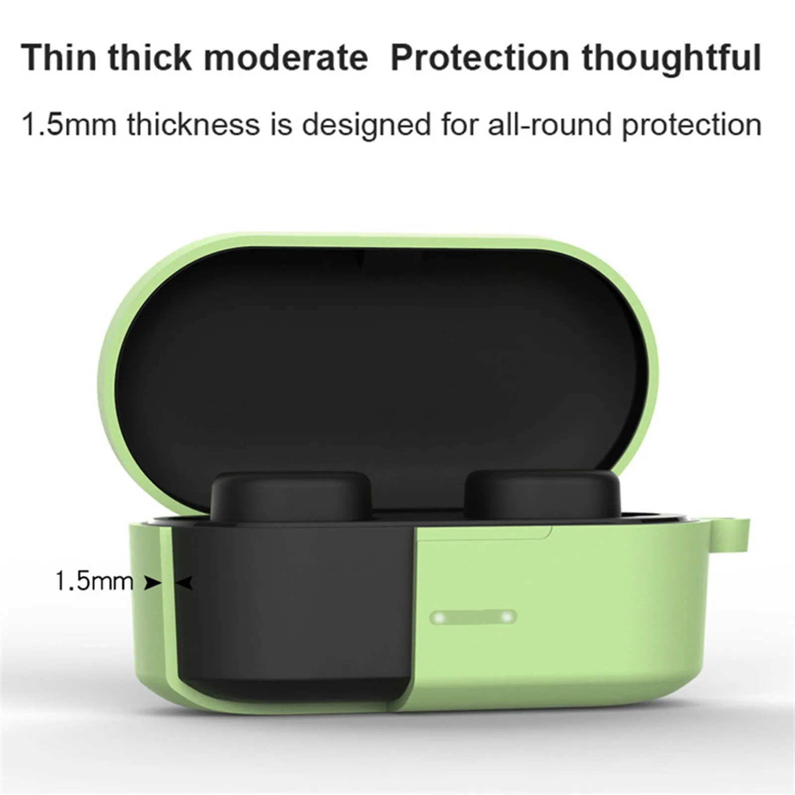 Силиконовый чехол Обложка с пряжка защитой от потери защитный для QCY-T1/QS2