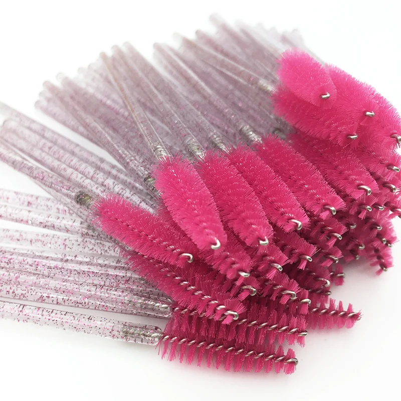 500/50 шт в наборе блестящая одноразовые микрометрические щетка для ресниц с