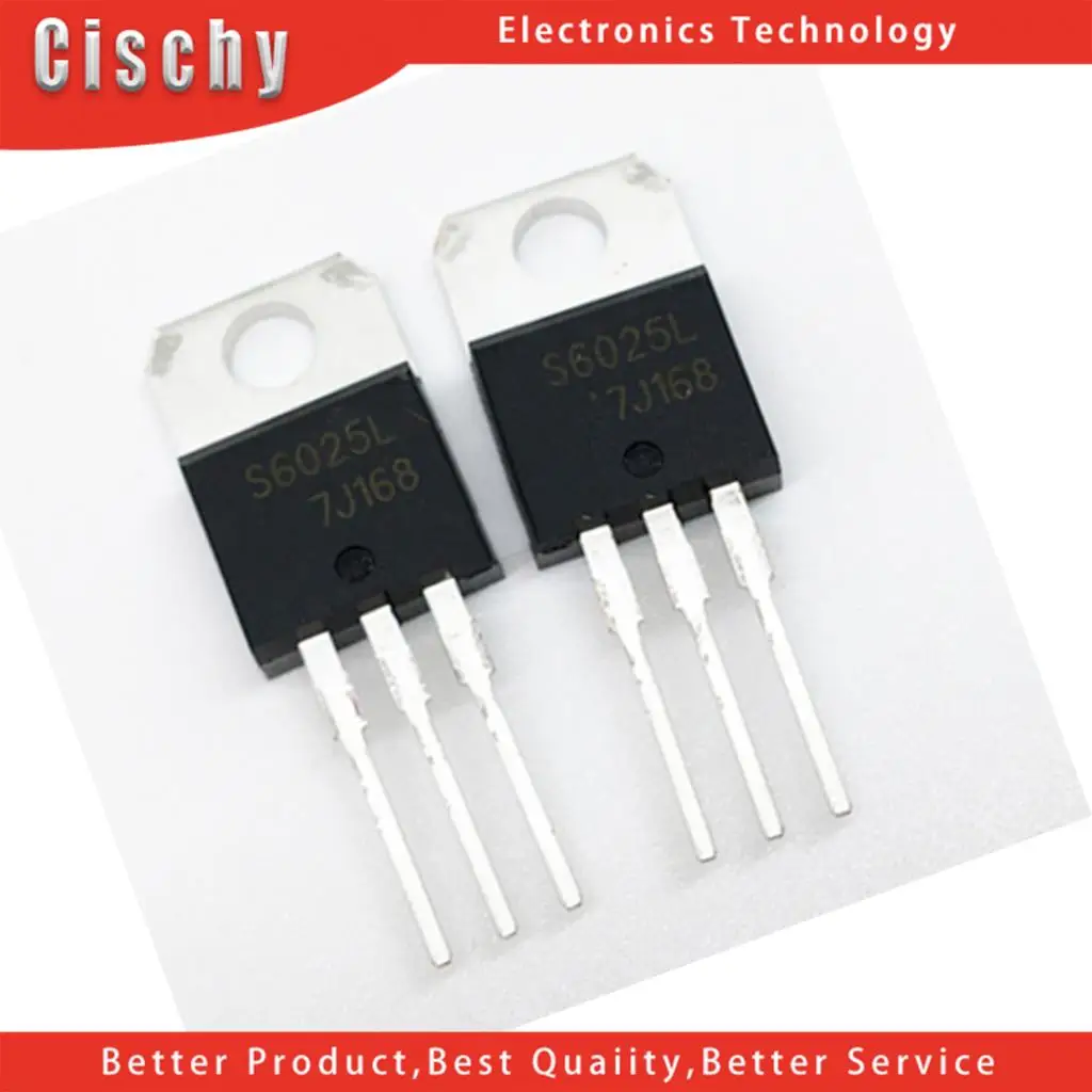 

5 шт. S6025L-220 S6025 25A 600V TO220