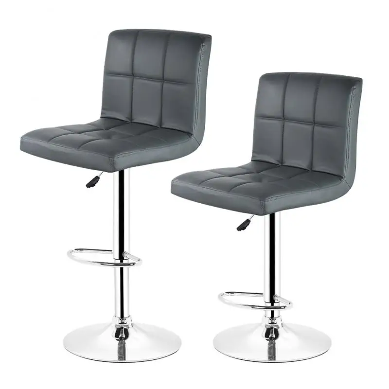 2pcs Bar Chair Modern Fashion Soft PU Leather Barstool Swivel Adjustable High Stool Kitchen Living Room HWC | Мебель