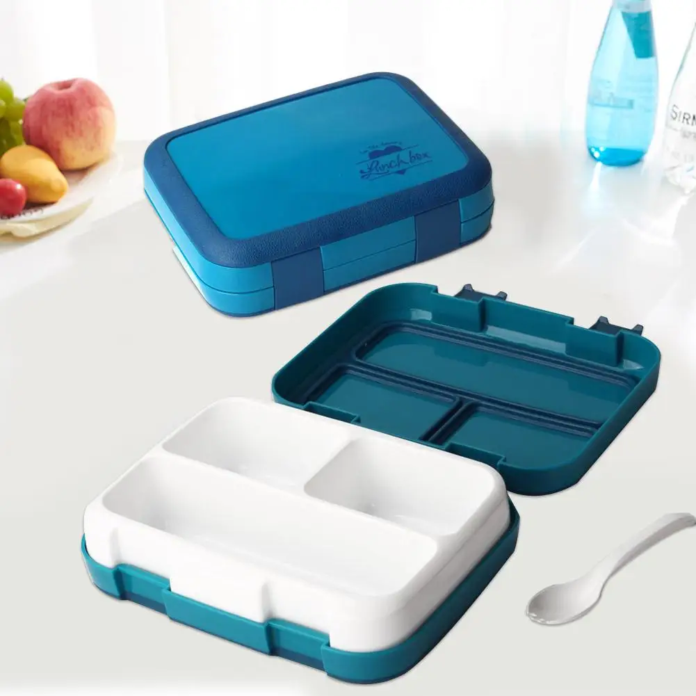 BPA Бесплатный Ланч-бокс для детей с отсеком Microwavable мультфильм Bento коробка Герметичный пищевой контейнер ланчбокс для пикника коробка